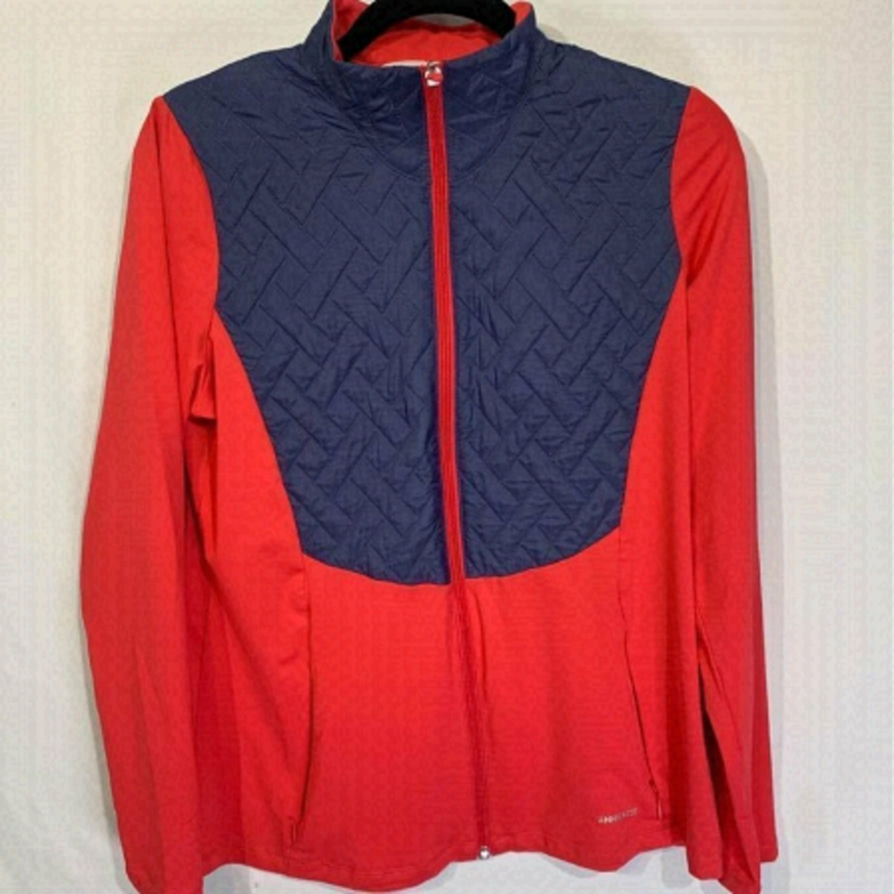 ANNIKA woman’s lightweight golf jacket. Dry tec 50upf. Poly/spandex blend. Size